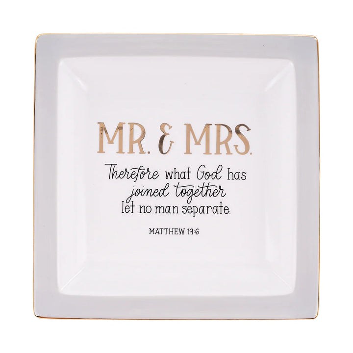 Mr. &amp; Mrs. Joined Together Trinket Tray