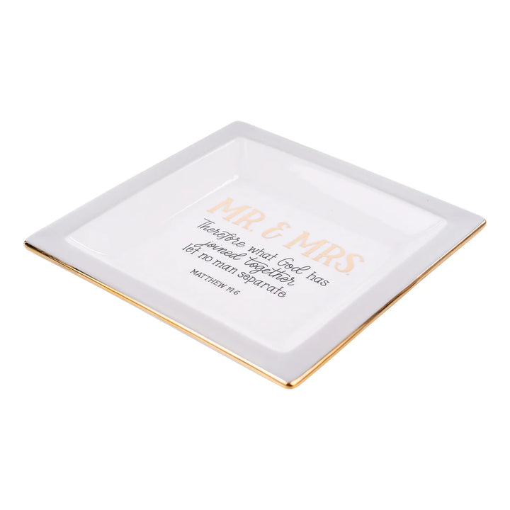 Mr. &amp; Mrs. Joined Together Trinket Tray