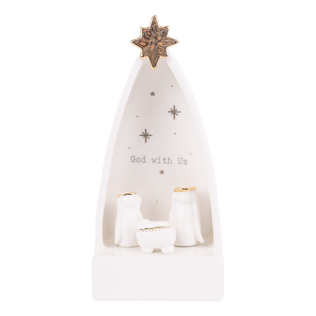 Glory Haus - God With Us Nativity Creche