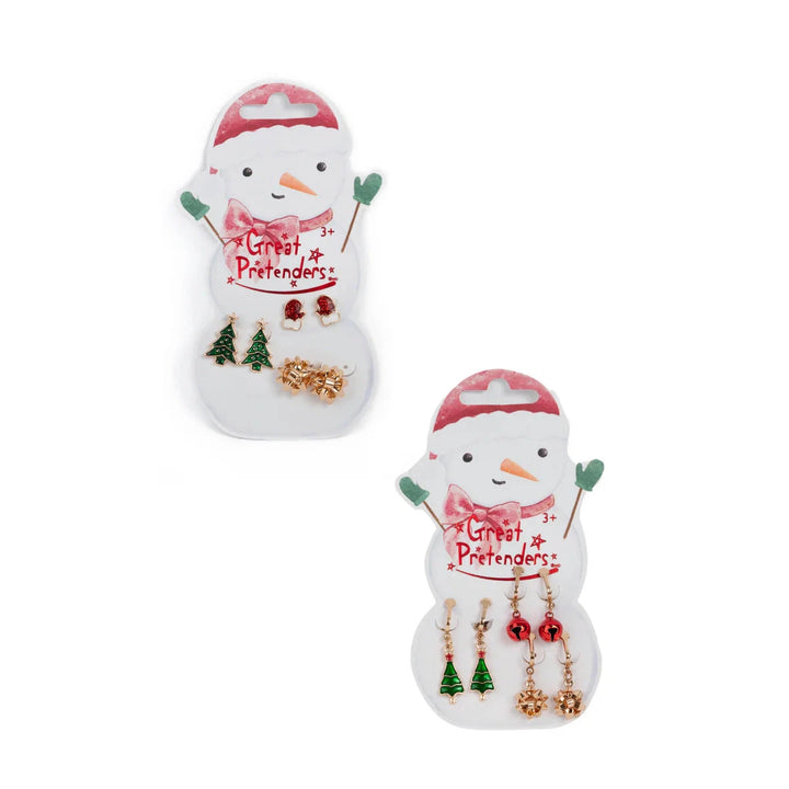 Snowman Clip On Earrings
