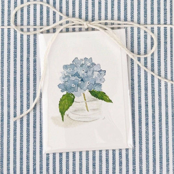 Hydrangea mini enclosure notecard