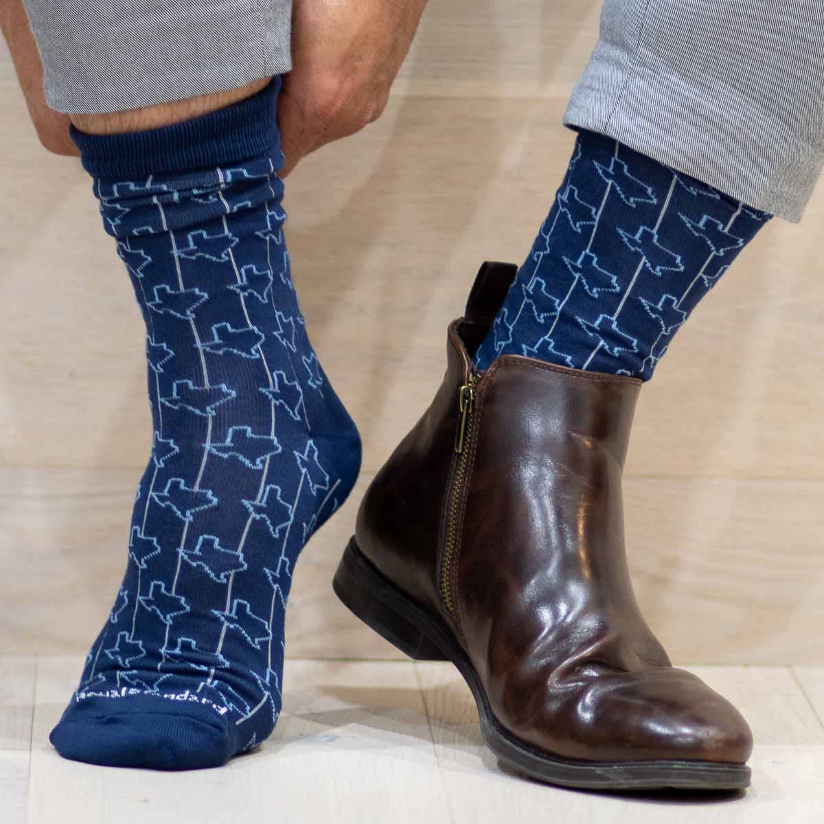 Men's Texas Socks Navy