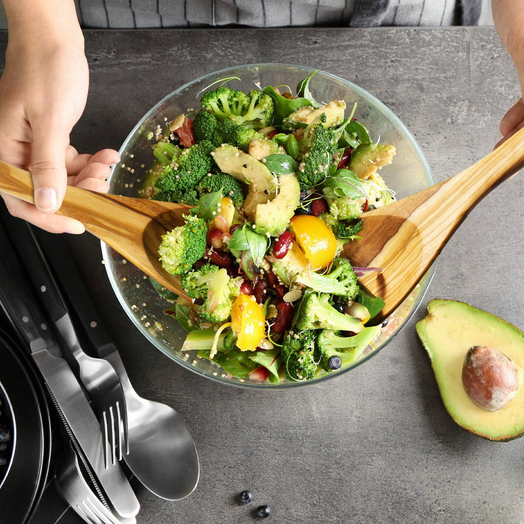 Rock &amp; Branch® Olive Wood Salad Serving Set