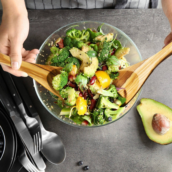 Rock &amp; Branch® Olive Wood Salad Serving Set