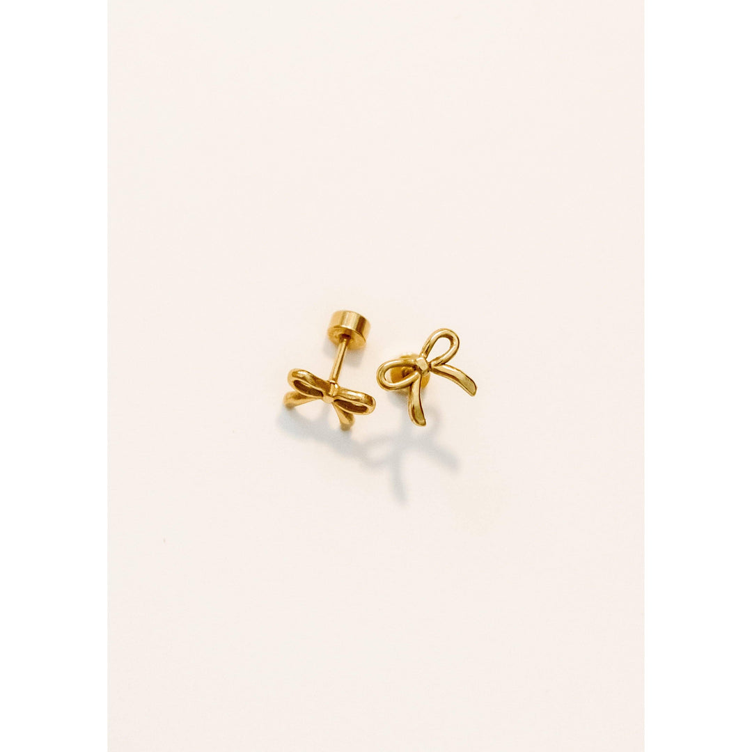 Screwback Stud Earrings - Sadie - Gold