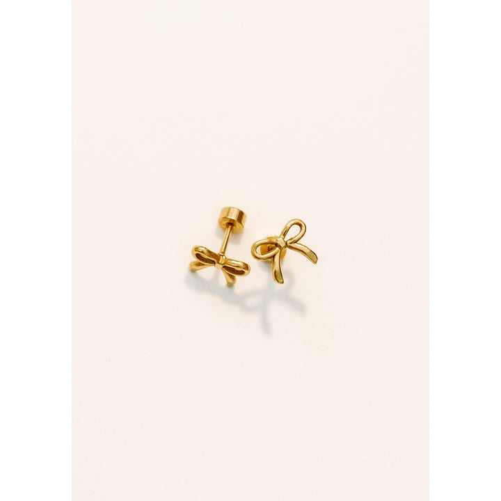 Screwback Stud Earrings - Sadie - Gold