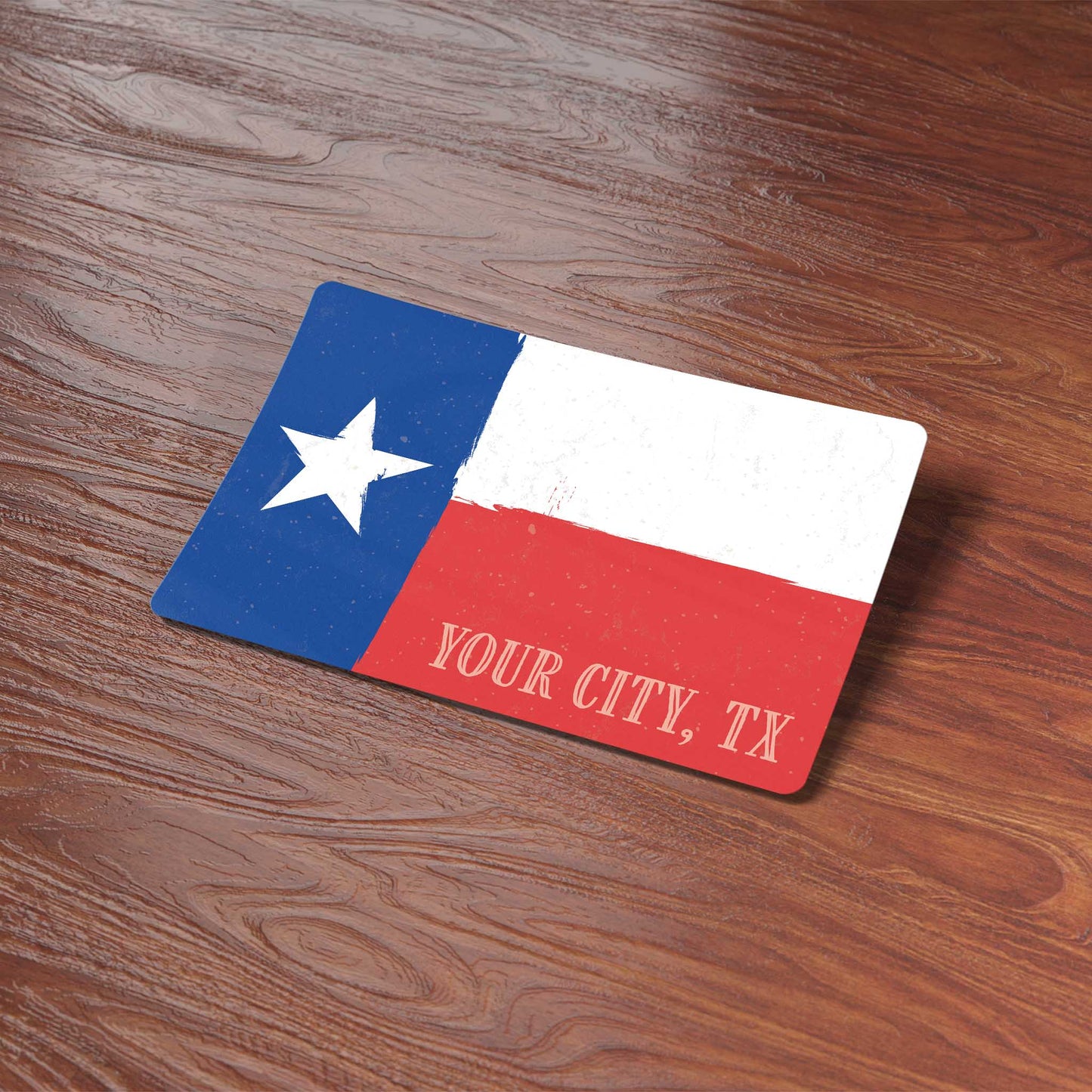 Custom Texas Flag Sticker - TX Name Drop Decal