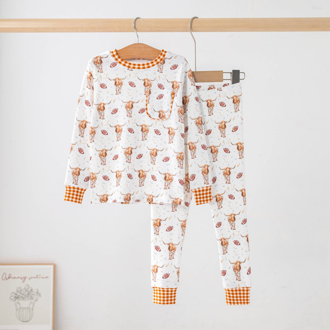 Kickoff in Texas Organic Cotton Kids Pajamas (Pre-Order Arriving Fall 2026)