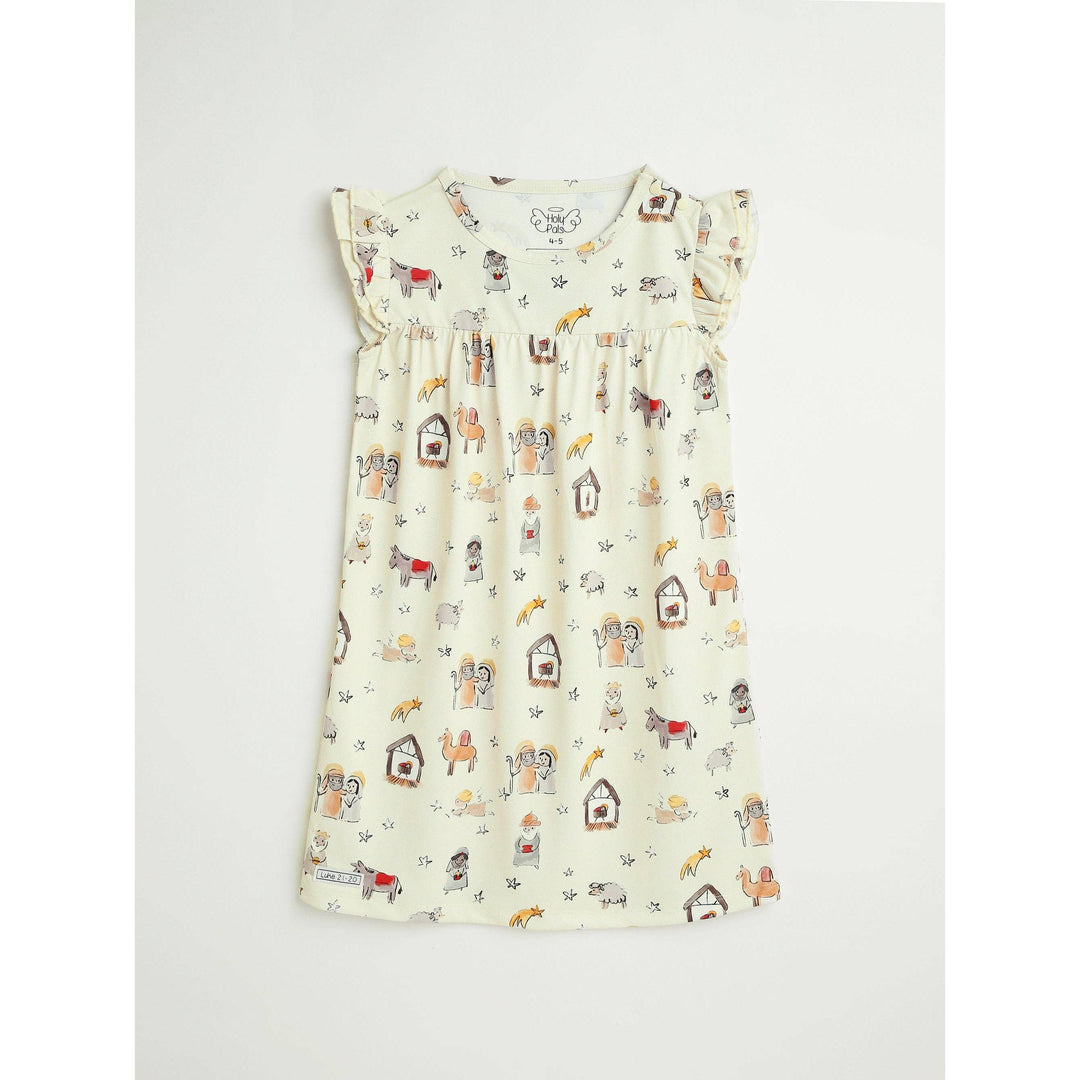 Away in a Manger PJ Girls Nightgown Polyester
