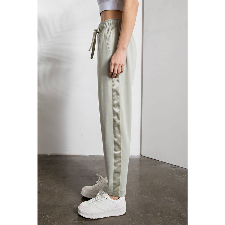 Modal Poly Span Jogger with Side Satin