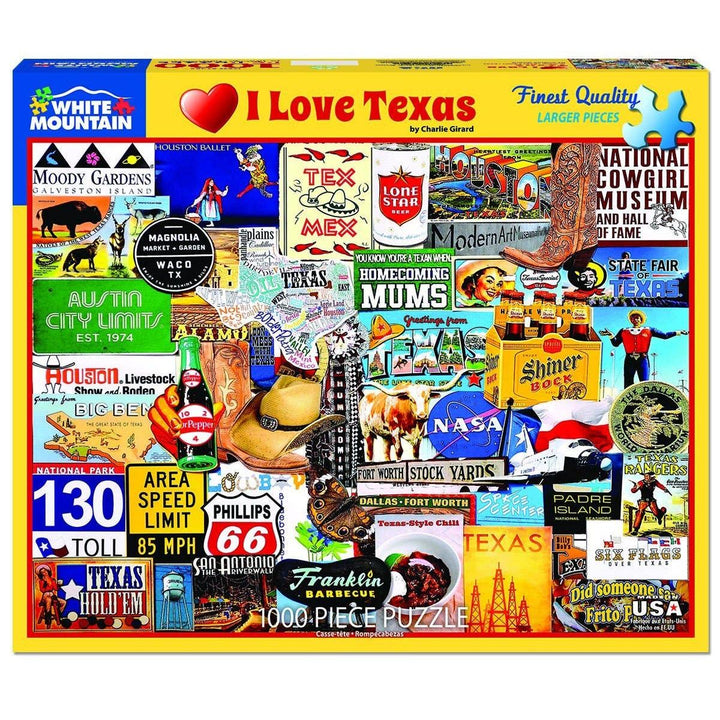 I Love Texas (1284pz) - 1000 Piece Jigsaw Puzzle