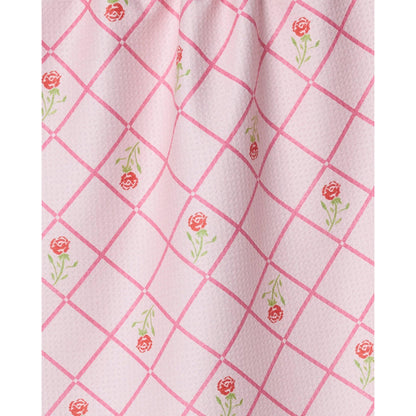 Rose Lattice Tea Towel
