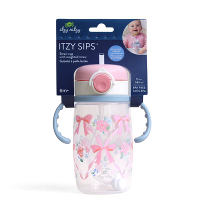 Itzy Ritzy Itzy Sips™ Weighted Straw Cup with Snap-Close Lid