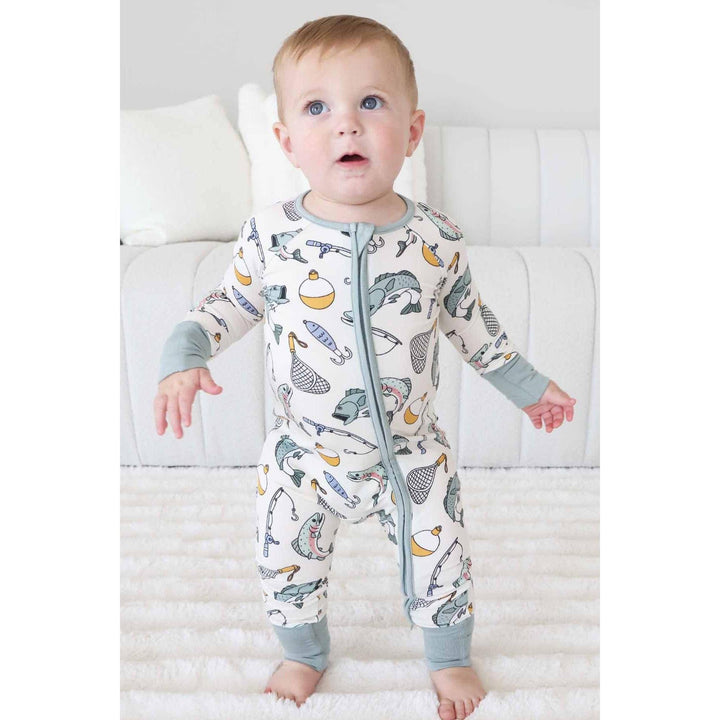 Catch of the Day Convertible Zip Romper