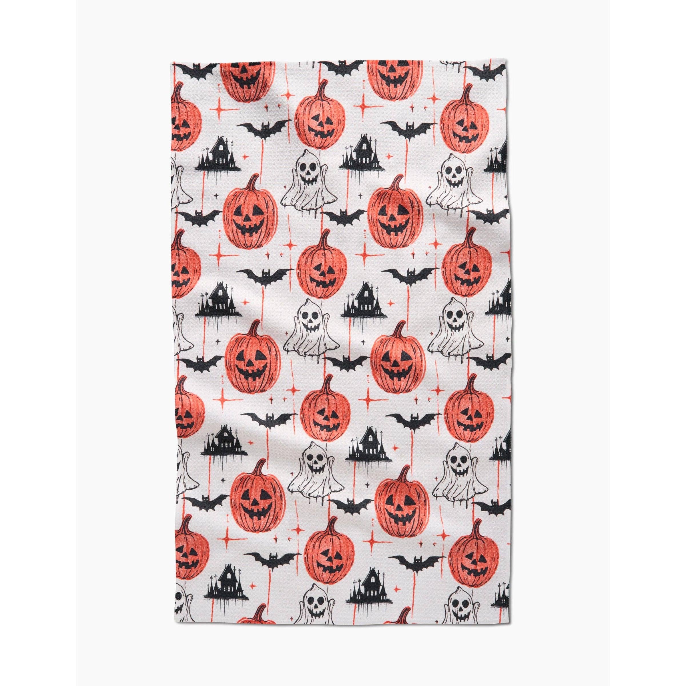Halloween Is Here Geometry Tea Towel - Thumbnail 3