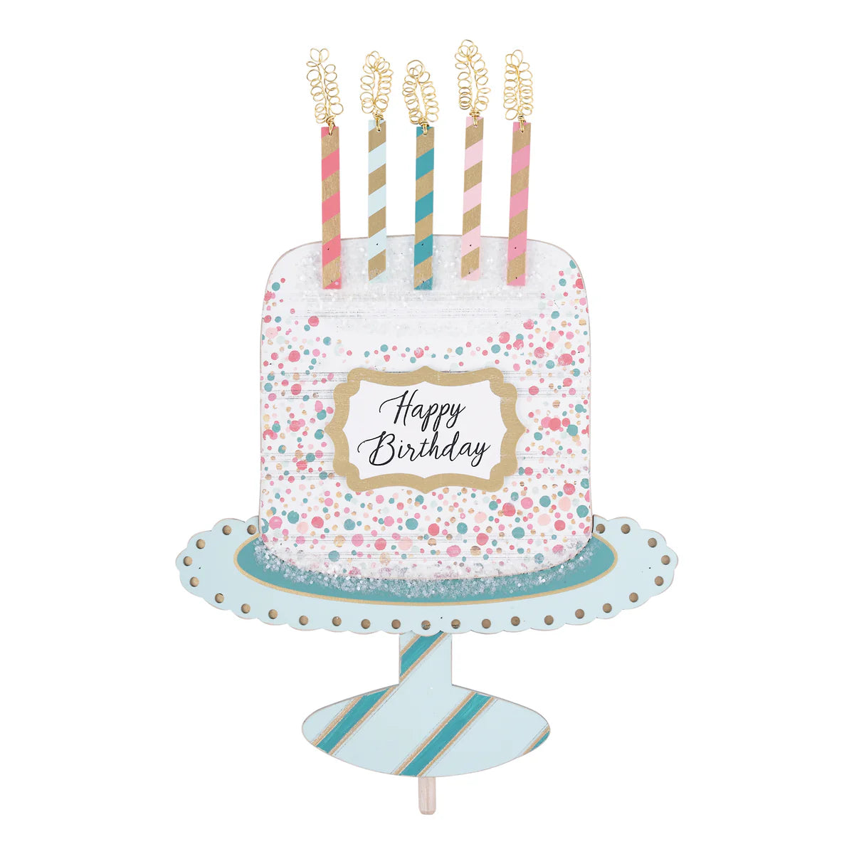 Fancy Happy Birthday Cake Topper