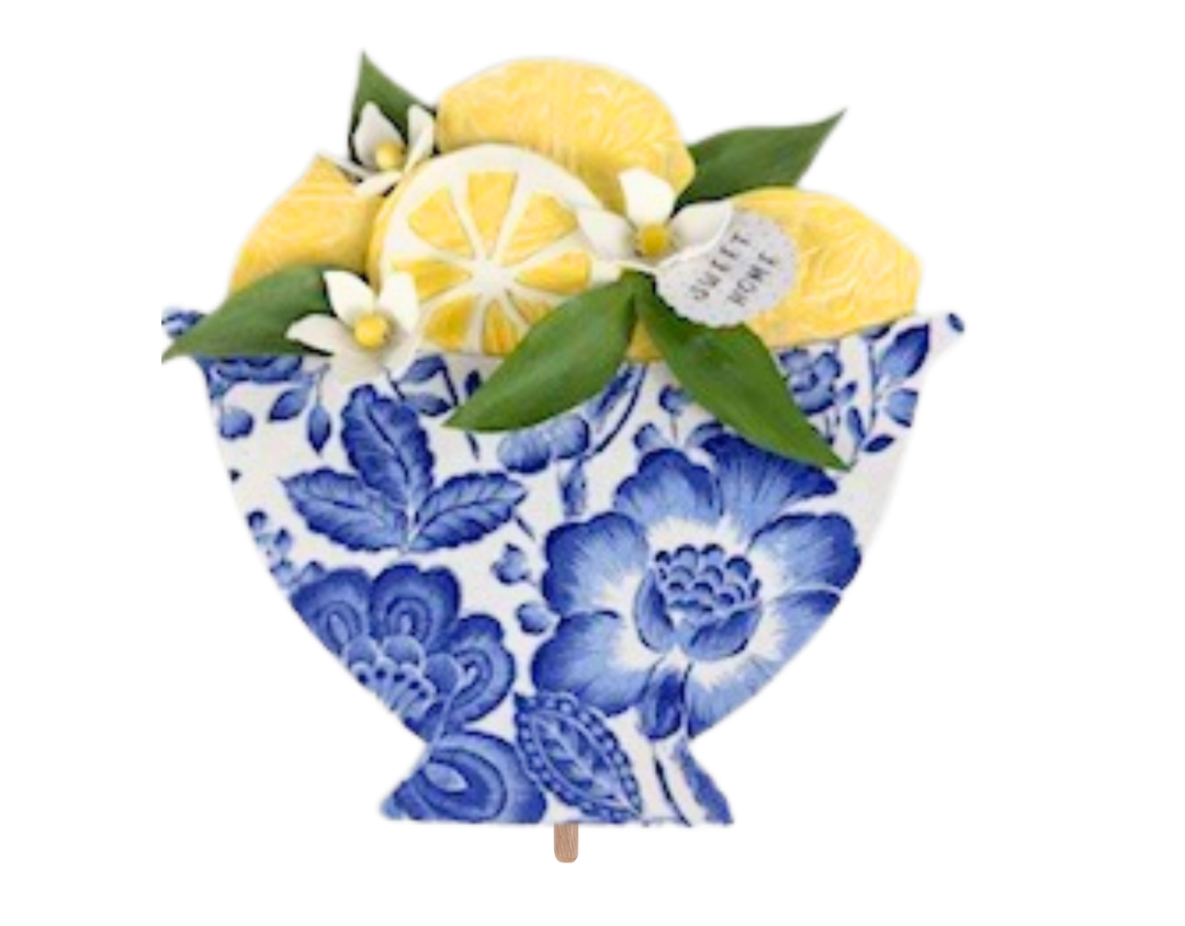 Glory Haus Sweet Home Lemon Topper — bright lemon design for spring and summer seasonal decorating.