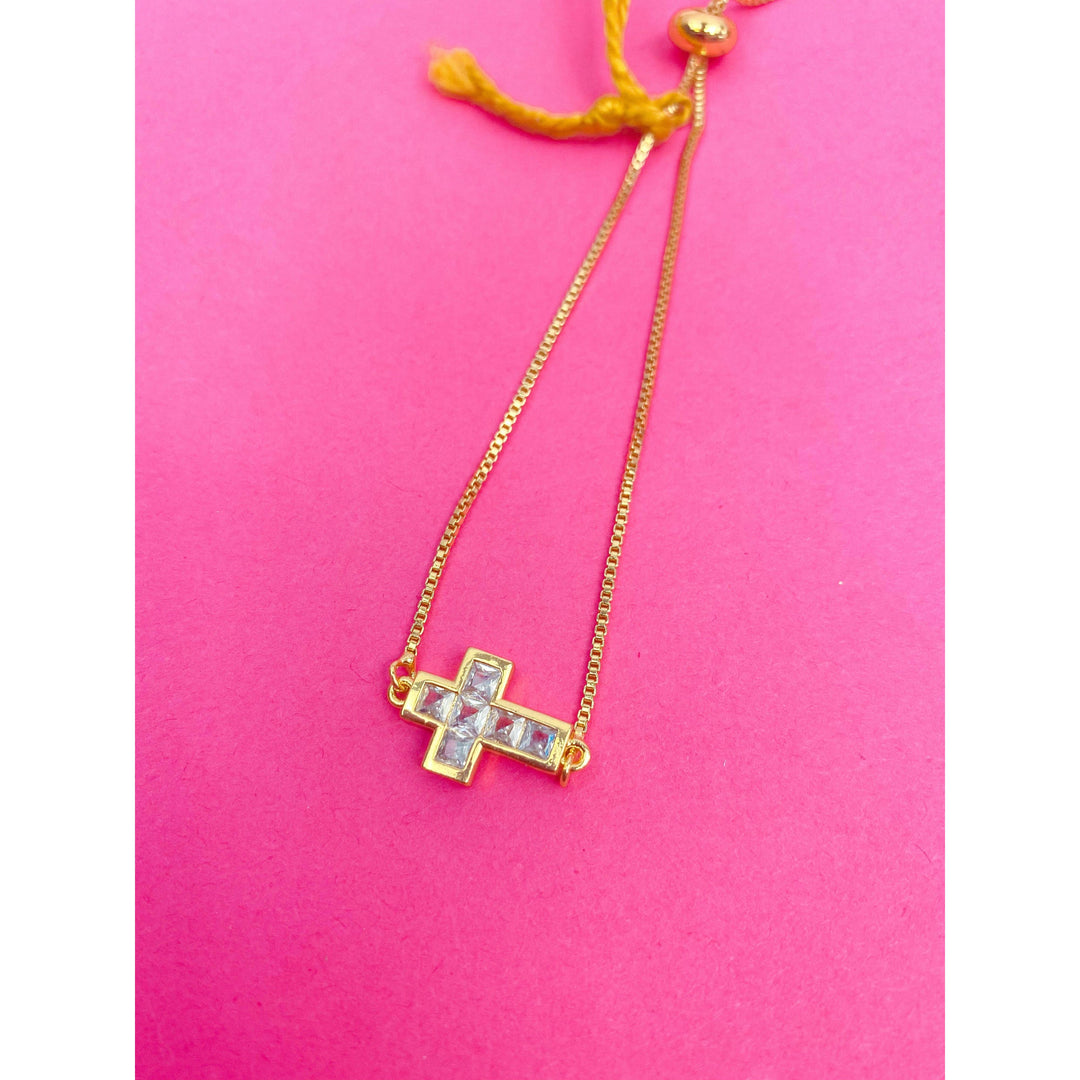 Ava Cross Adjustable Bracelet