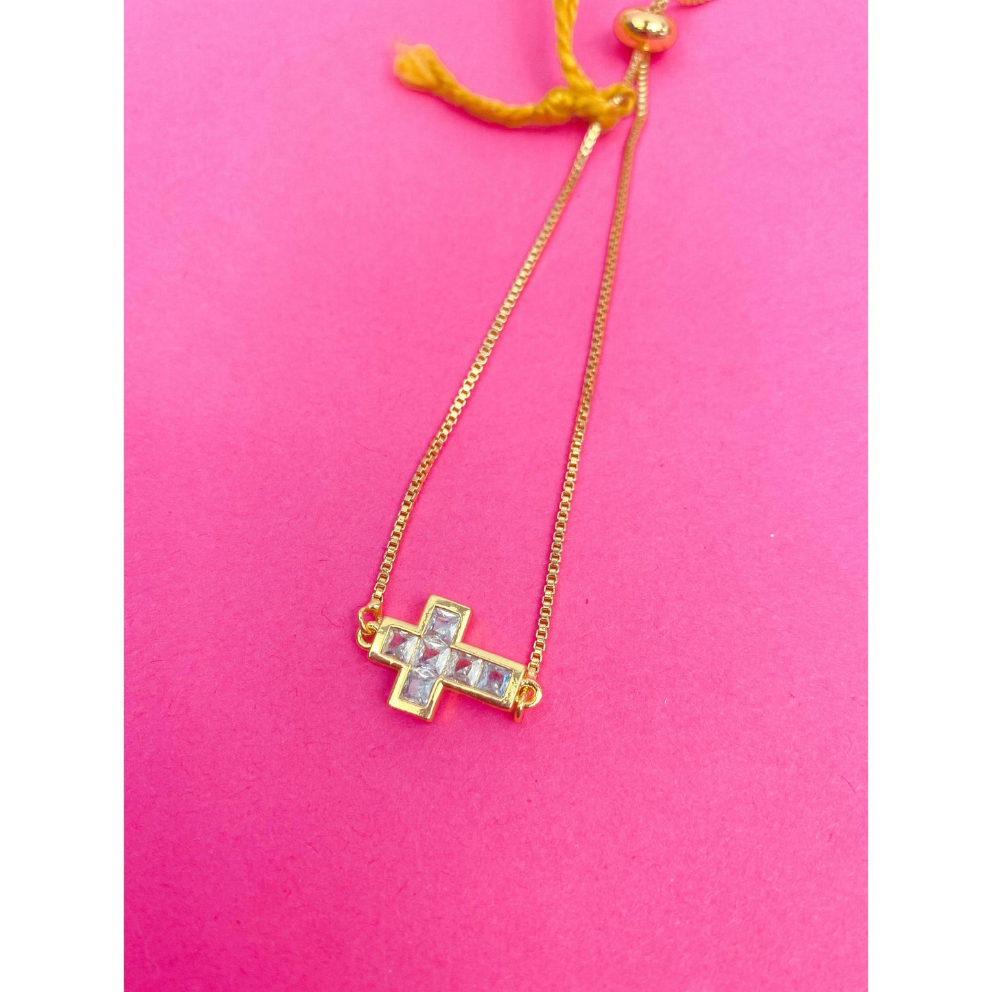 Ava Cross Adjustable Bracelet
