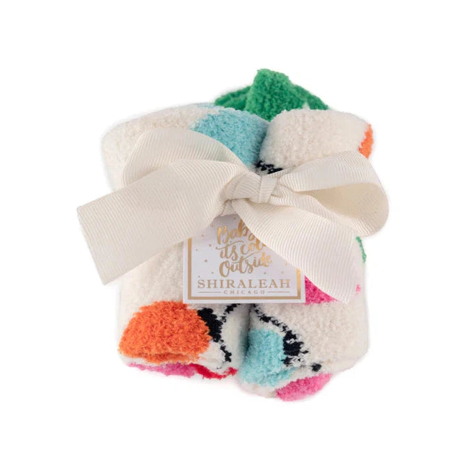 Shiraleah Anya String Lights Socks, Ivory