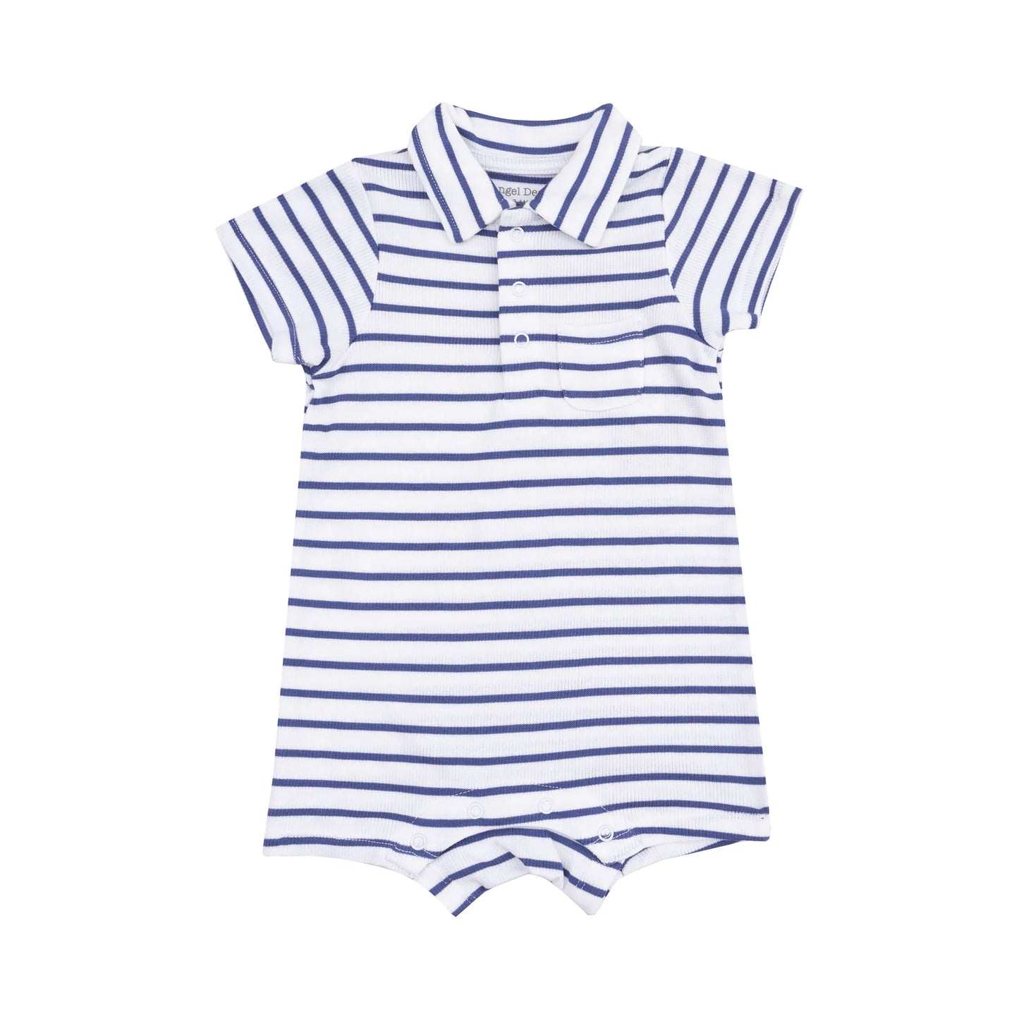 Polo Shortie - Stripe Vintage Navy