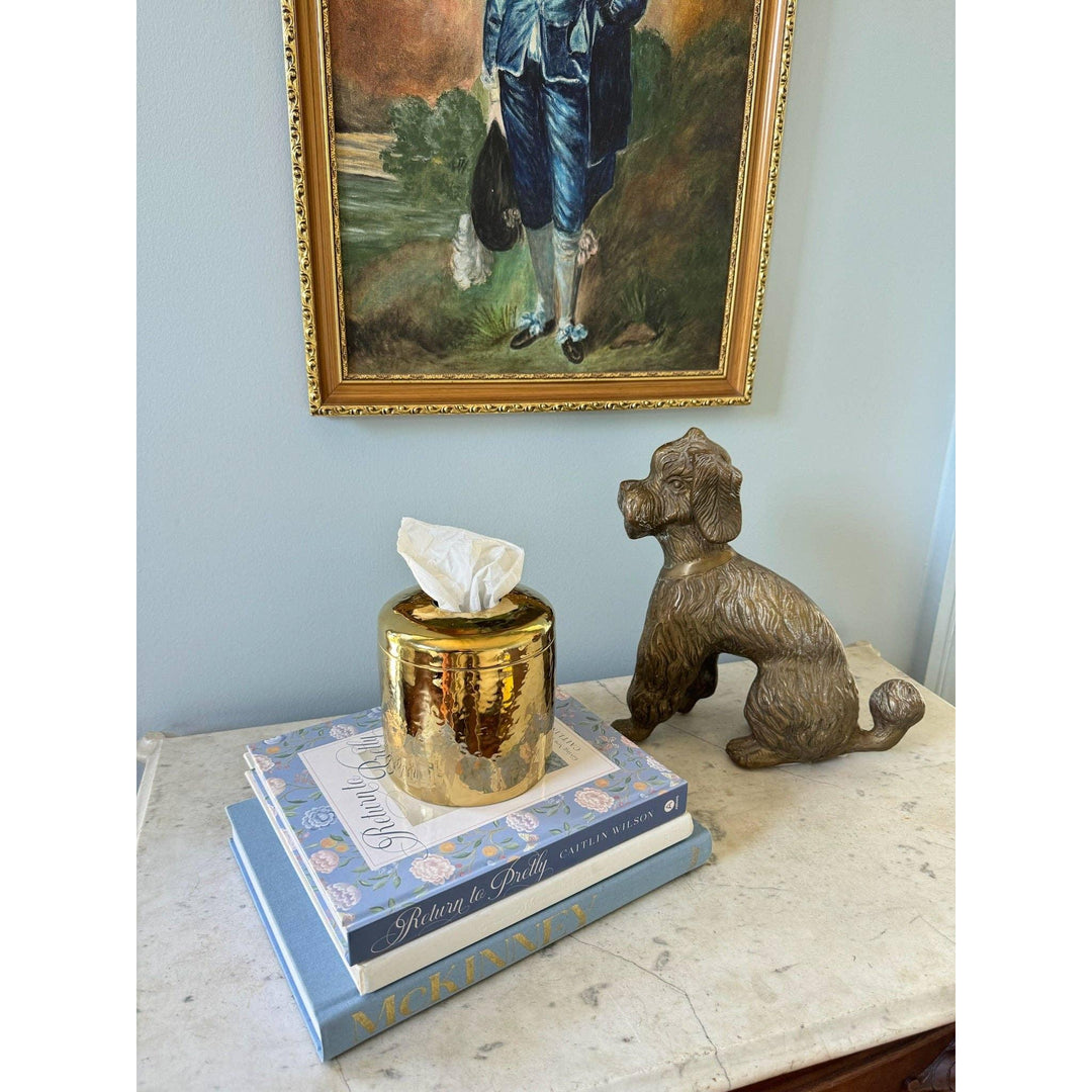 The Charlie Modern Ceramic Tissue Box Cover – Geometric Decorative Vessel
