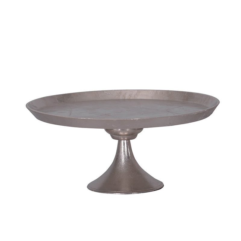 Round Footed Tray,Aluminum