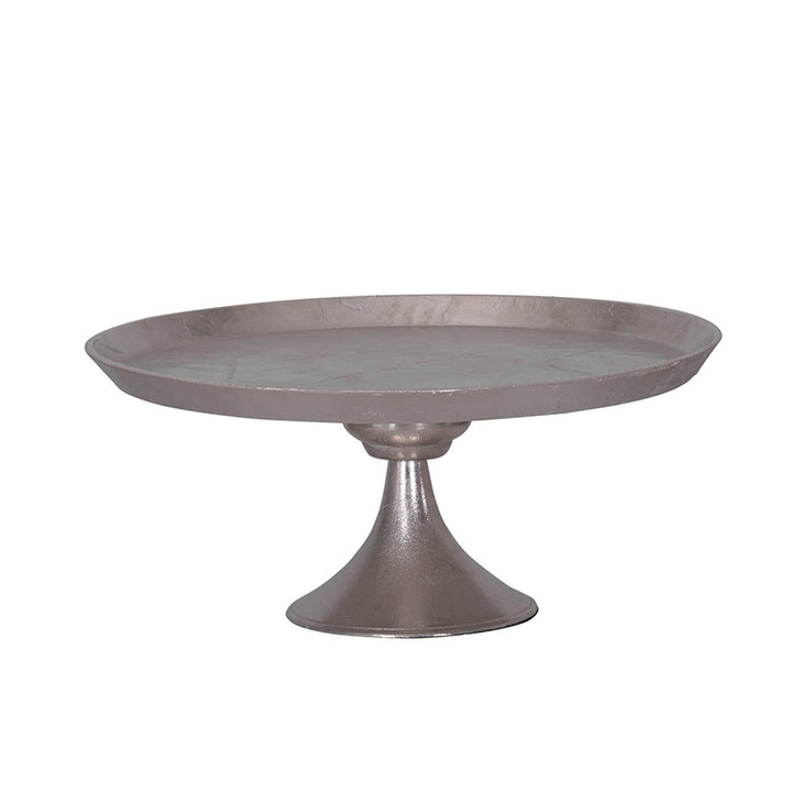 Round Footed Tray,Aluminum