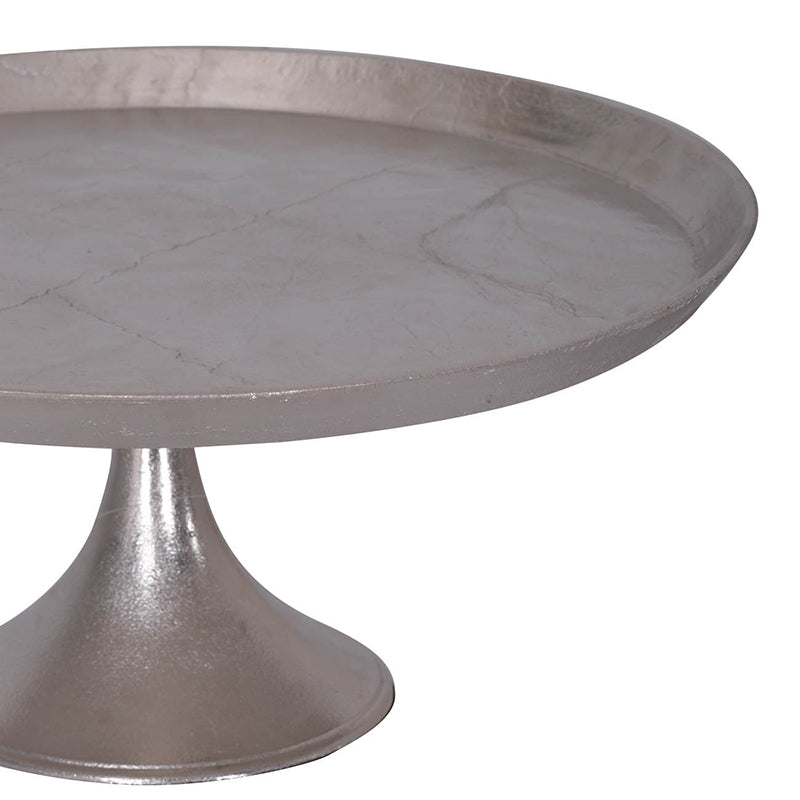 Round Footed Tray,Aluminum