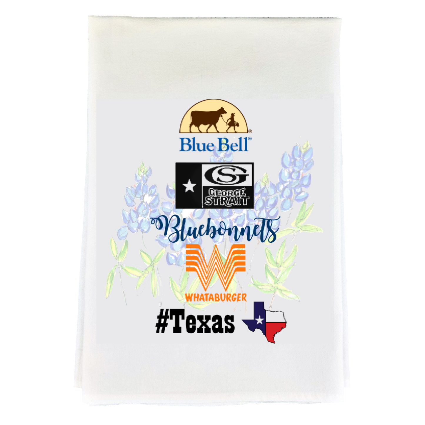 Texas Things Tea Towel