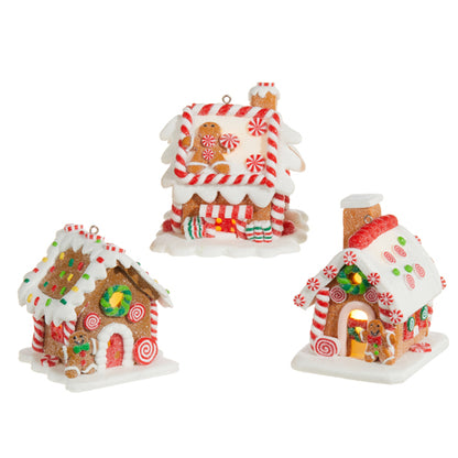 3.25 Lighted Gingerbread House Ornament