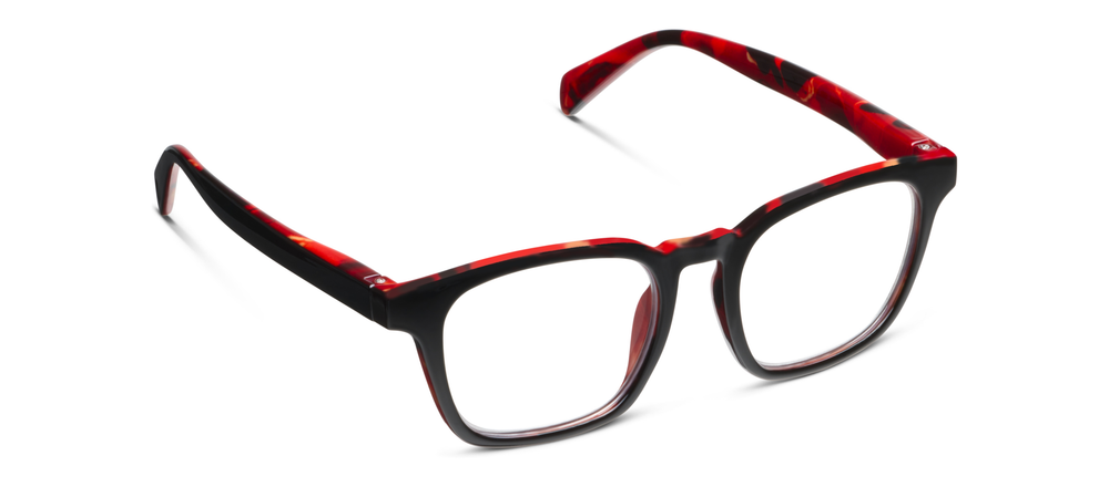 Peepers by PeeperSpecs - Latte - Black/Fire Tortoise