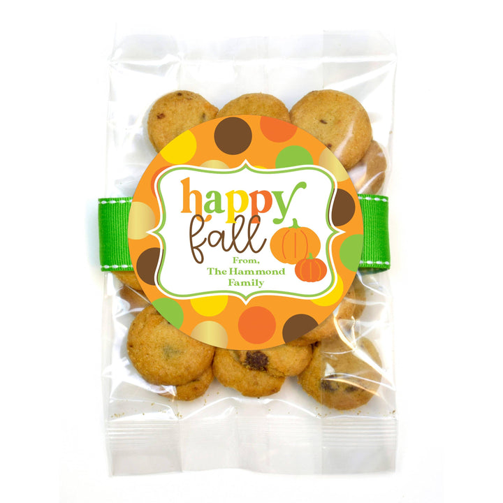 PERSONALIZED Fall Cookie Bags (Label PMDHF)