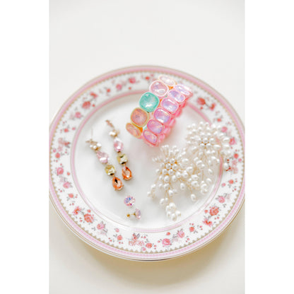 Screwback Stud Earrings Lux - Zuri Pastel Pink