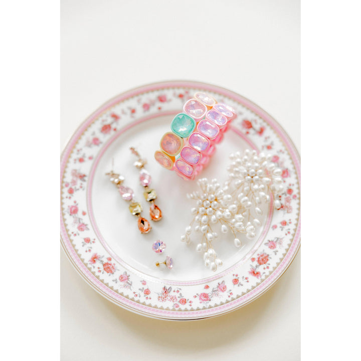 Screwback Stud Earrings Lux - Zuri Pastel Pink