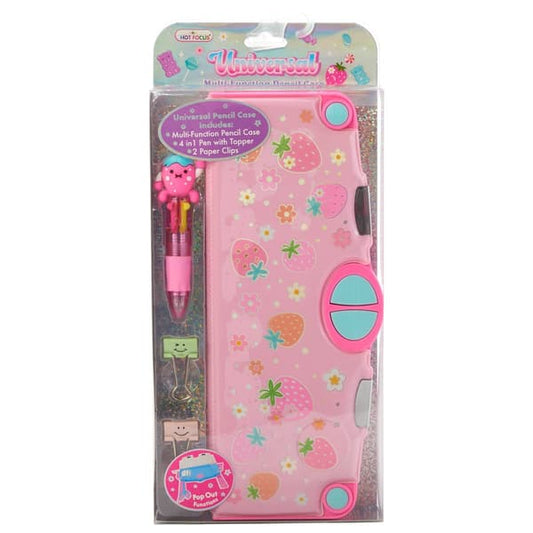 Universal Multi-Function Pencil Case, Strawberry