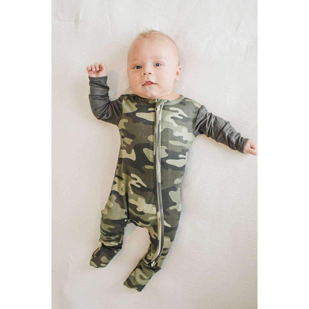 Camo Zip Footie