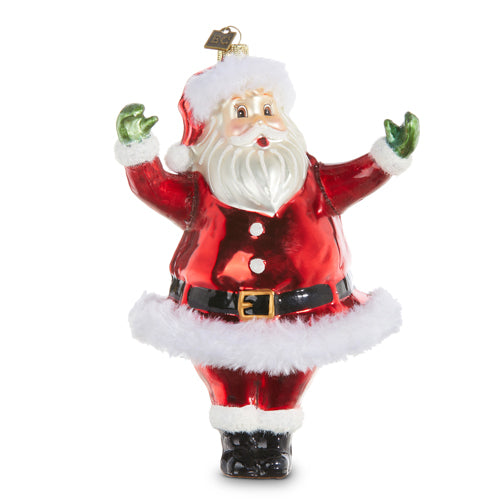 EC 7.5" Retro Santa Ornament