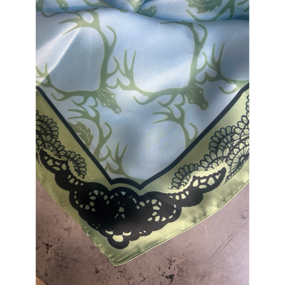 A Rare Bird Turquoise Antlers and Lace Wild Rag