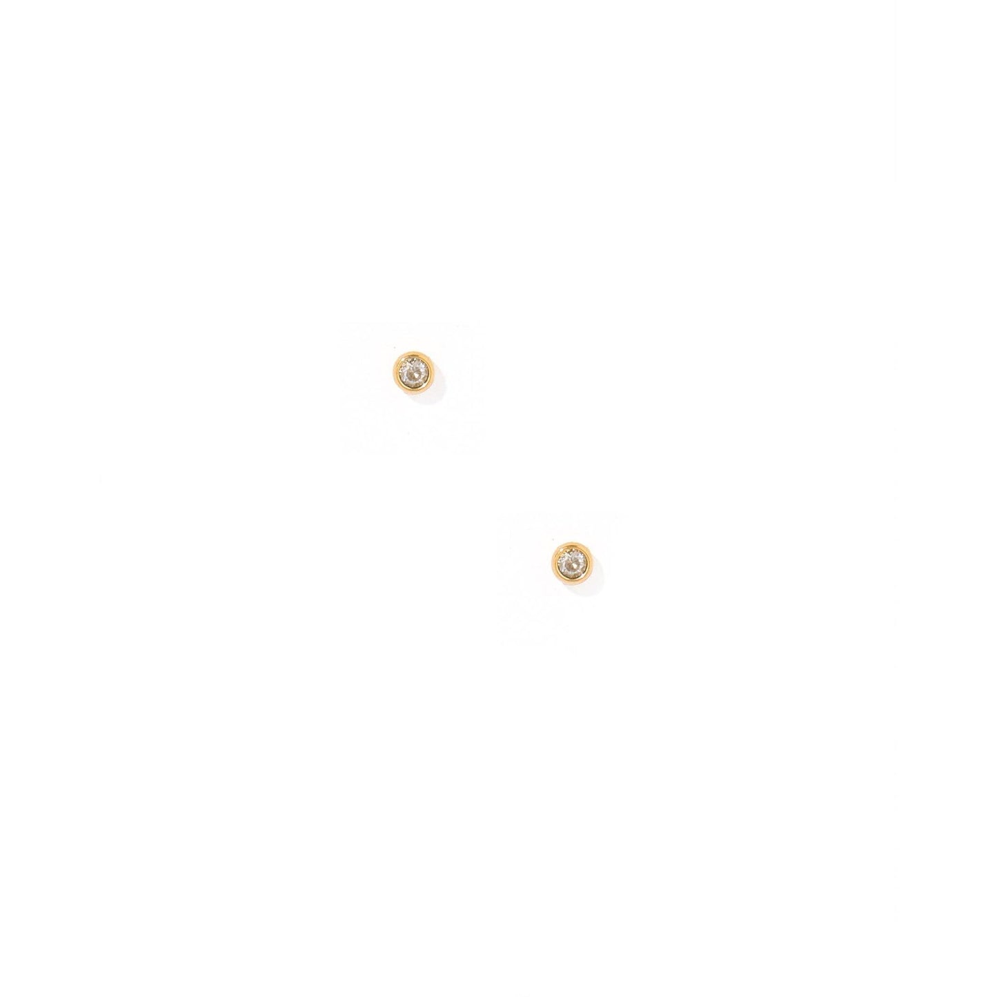 Screwback Stud Earrings - Cooper Clear