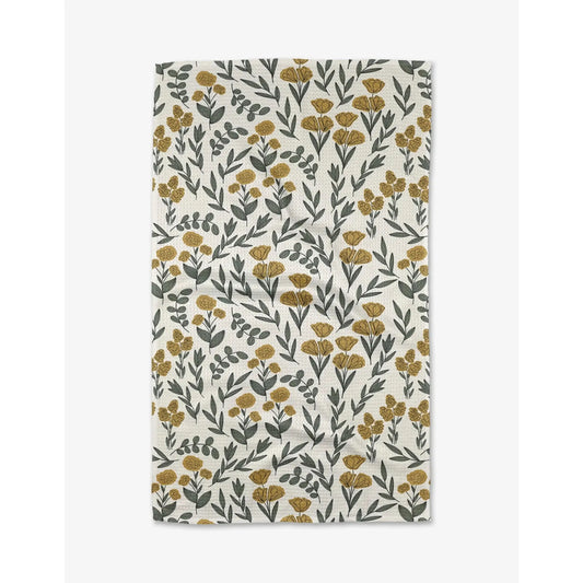 Charolette Yellow Tea Towel