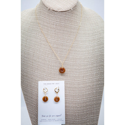 Recycled Glass Pendant Necklace