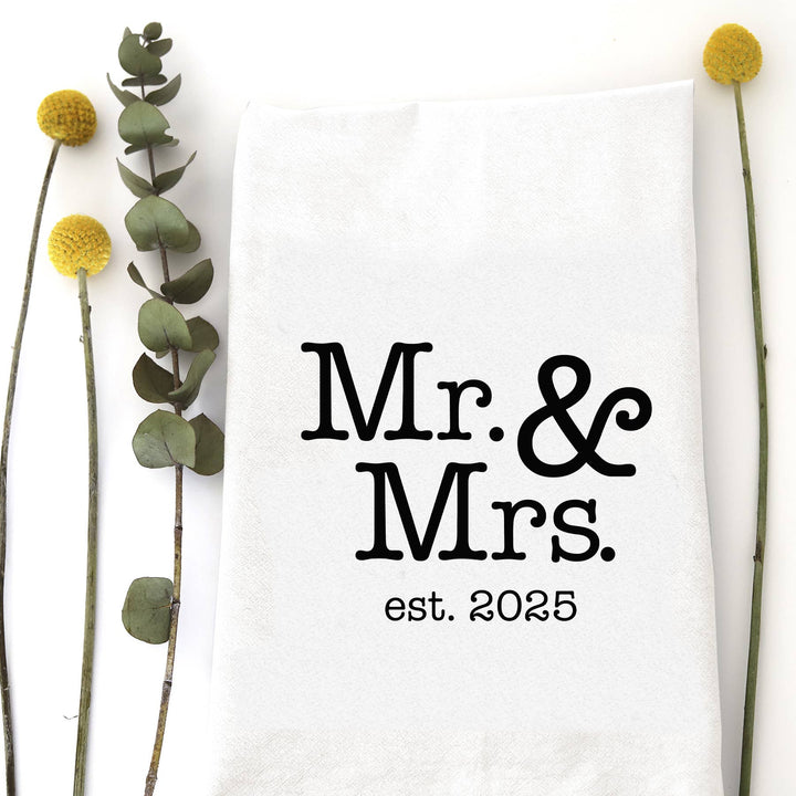 MR &amp; MRS 2025 TEA TOWEL