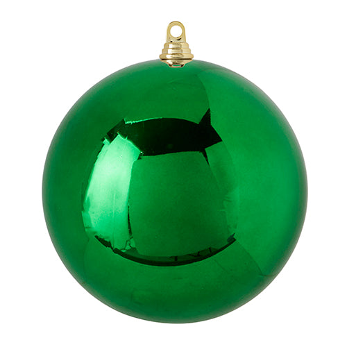 10" SHINY GREEN BALL ORNAMENT