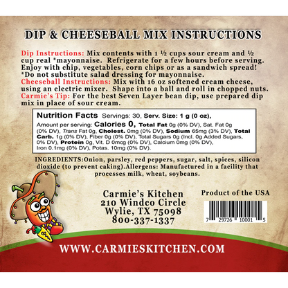 Mañana Mexican Dip Mix