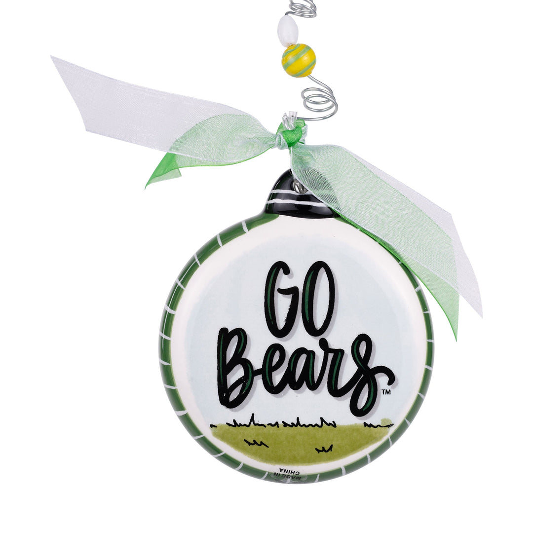 Glory Haus Baylor Mascot Puff Ornament — bold Bears spirit in a hand-painted puff ornament. Sic &