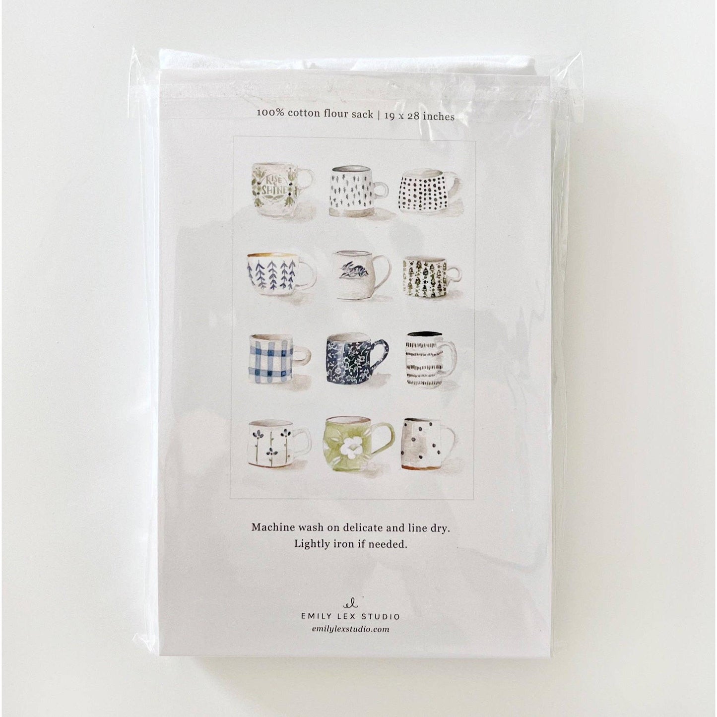 Tea towel - mugs