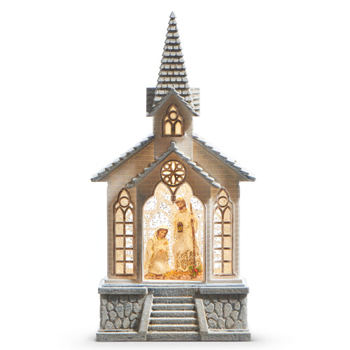 Raz Imports Holy Family Musical Water Church