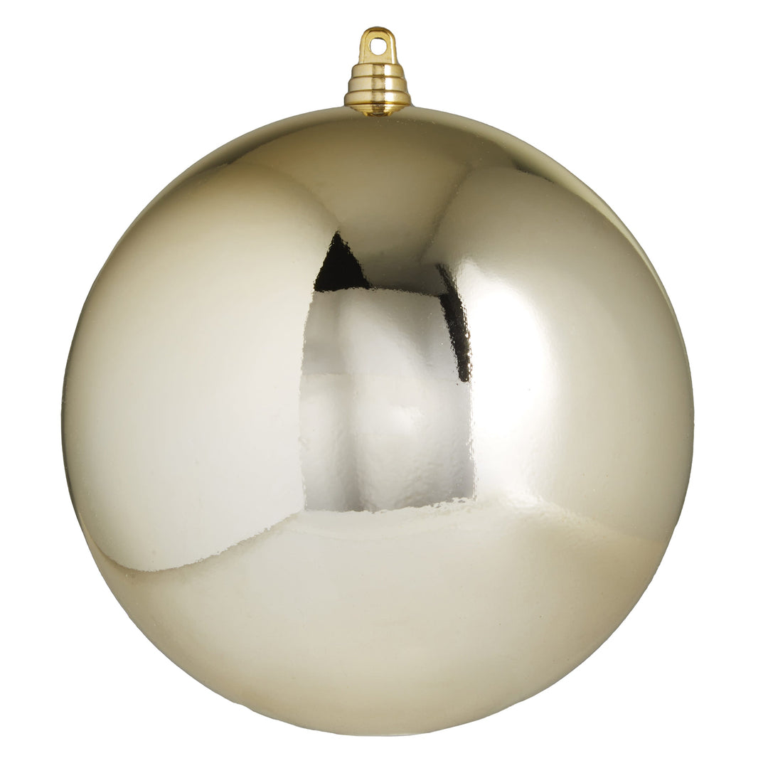 RAZ 6" Shiny Champagne Ball Ornament
