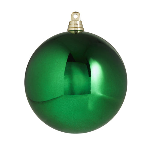 6" SHINY GREEN BALL ORNAMENT